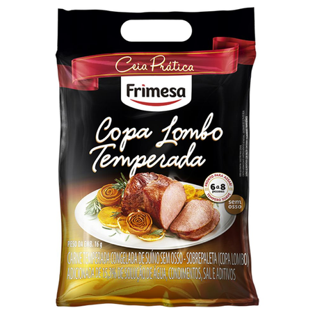 Copa Lombo Suíno Frimesa Ceia Prática Temperada sem Osso Congelado Kg