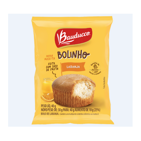Bolinho laranja bauducco 40g