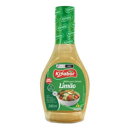 MOLHO SALADA KISABOR 240ML LIMAO CX 12.0