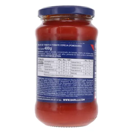 MOLHO TOMATE BARILLA POMODORO E DATTERINI 400G 360-20