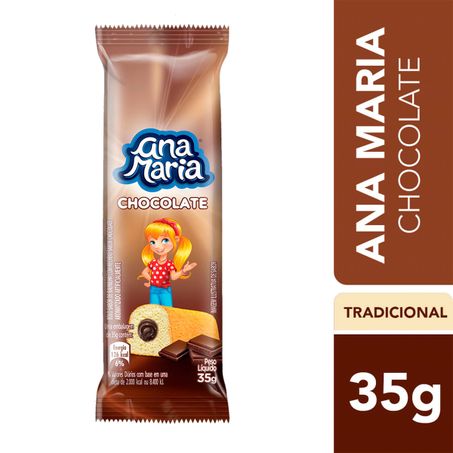 BOLINHO BAUNILHA RECHEIO CHOCOLATE ANA MARIA