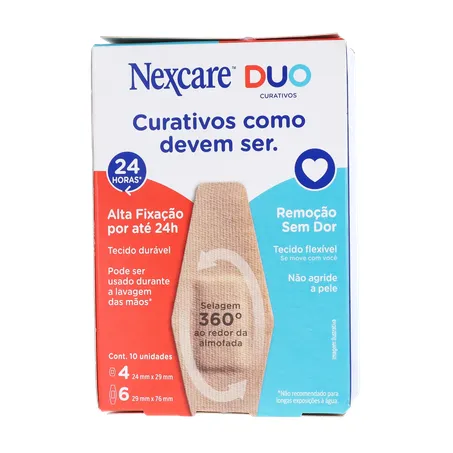 Curativo nexcare duo tamanhos diferentes caixa c-10unid 360-1