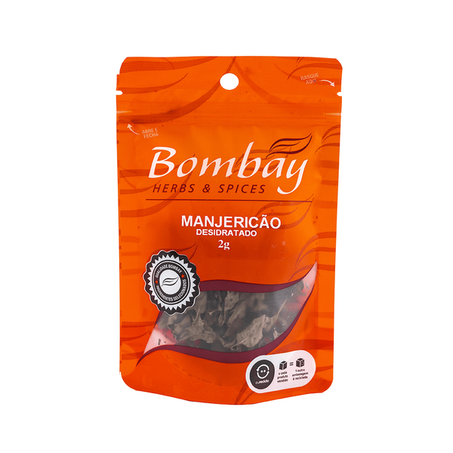 MANJERICAO DESIDRATADO POUCH BOMBAY 2G