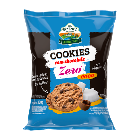COOKIES COCO CHOC ZERO ACUCAR/LACTOSE 100G BIOSOFT