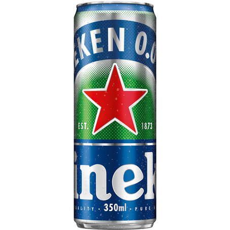 Cerveja Heineken 350ml - Zero Álcool - Sleek - Lata