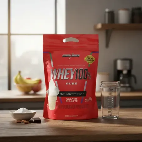 Whey 100% Gelato Refil Integral Médica 900g 360-4