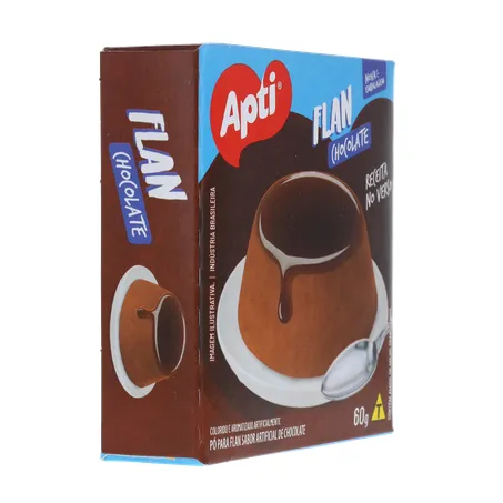 Flan Apti Sabor Chocolate Caixa 60gr 360-30