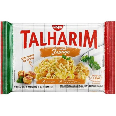 Macarrão instântaneo nissin talharim frango pacote 99g