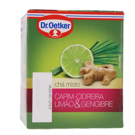Chá Dr Oetker Cidreira e Limão/Gengibre C/10 Sachês 360-8