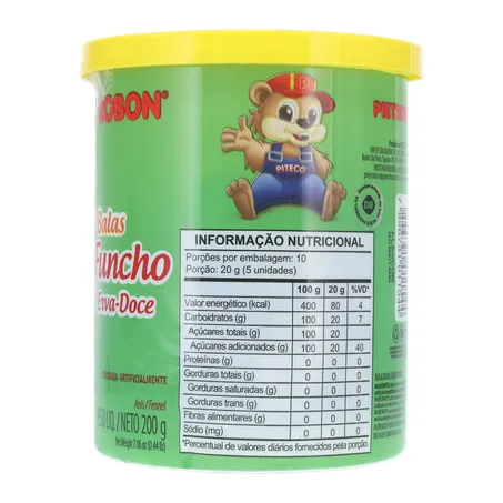 Balas Funcho Erva Doce Pietrobon Pote 200gr 360-21