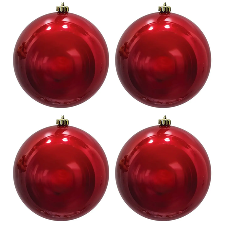 ENFEITE NATAL YANGZI BOLA BRILHANTE 5CM C/4UN REF 1441