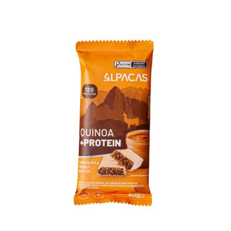 Barra Quinoa + Protein Chocolate & Peanut Butter 40g - Alpacas
