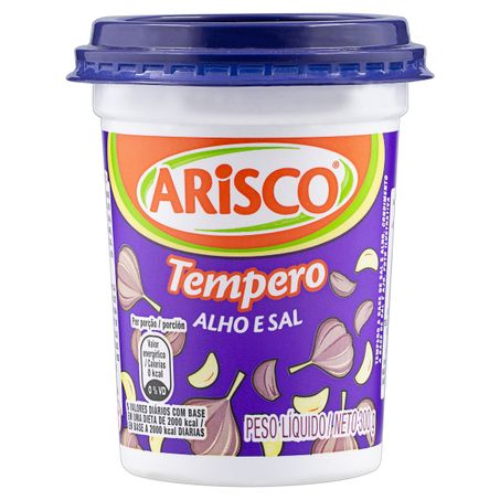 TEMPERO EM PÓ ALHO E SAL ARISCO