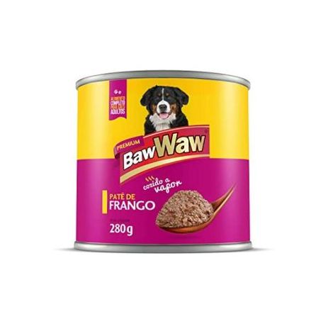 Racao baw waw lta 280gr adultos frango