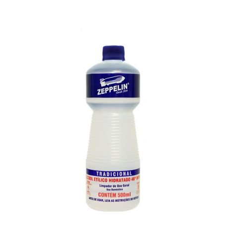 ÁLCOOL ZEPPELIN TRADICIONAL 46INPM 500ML