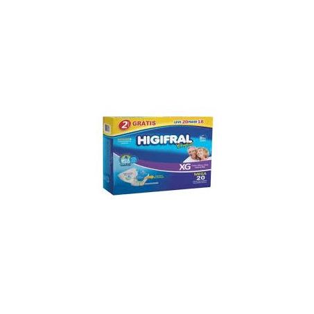 FRALDA MEGA GERIATRICA HIGIFRAL CONFORT XG L20 P18U