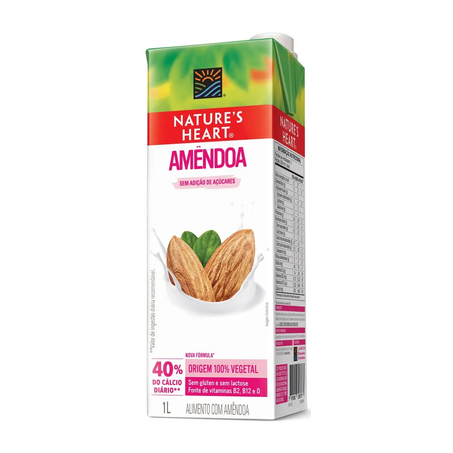 Bebida natures heart 1l amendoa