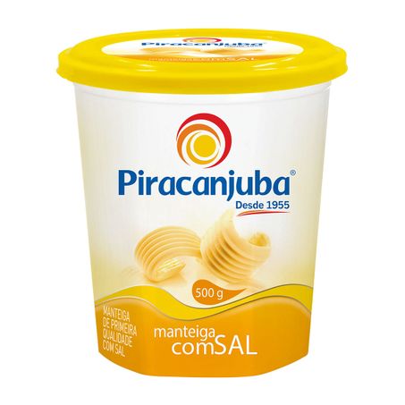 Manteiga leite piracanjuba 500g
