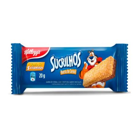 Barra de Cereal Kelloggs Sucrilhos Tradicional com Chocolate Unidade 20G