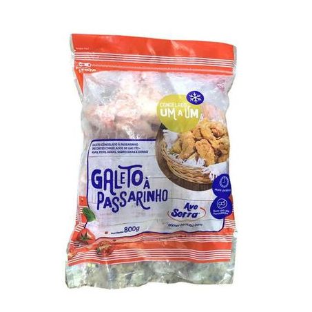 Frango passarinho temperado ave serra 600g