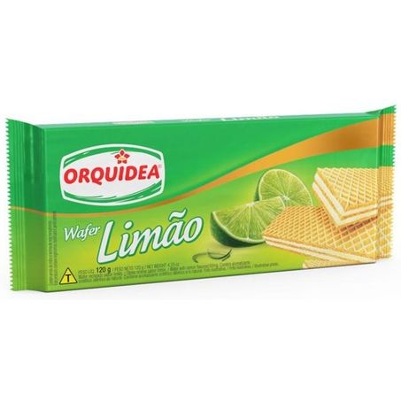 Bisc orquidea wafer 120g limao