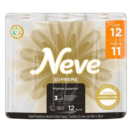 Papel Higienico Neve Supreme C/12