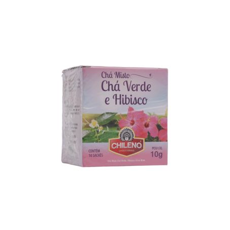 Chá Misto Chileno Chá Verde e Hibisco Caixa com 10un - 10gr 360-57
