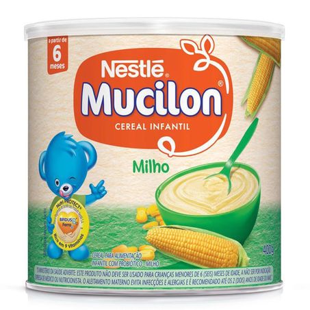 Alimento Infantil Nestlé Mucilon Milho Lata 400g 
 