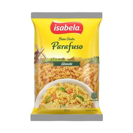 MACARRAO ISABELA 400G SEMOLA PARAFUSO