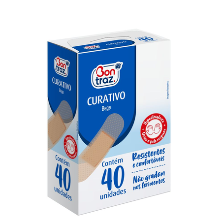 Curativo Bontraz Bege com 40 Unidades