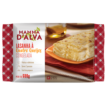 LASANHA FORNO DE MINAS MAMMA D 4 QUEIJOS 600G