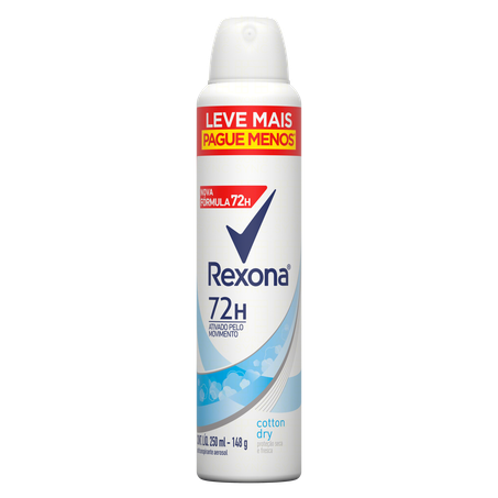 Desod rexona aero cotton dry lmpm 250ml