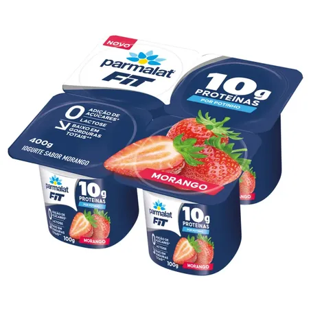 IOGURTE PARMALAT FIT MORANGO 400G