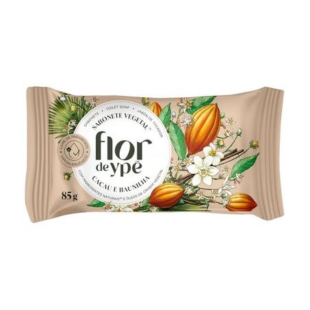 Sabonete em barra flor de ypê vegetal cacau e baunilha 85g
