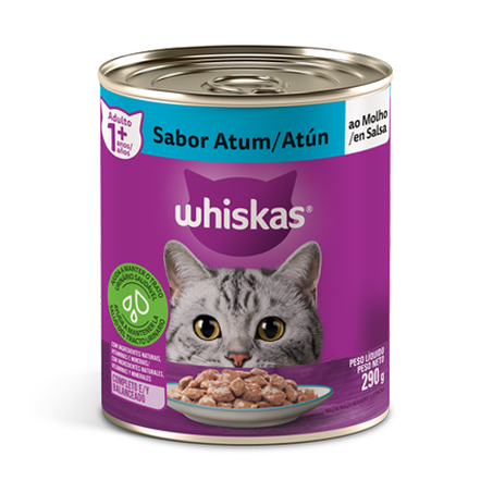PATÊ WHISKAS ATUM AO MOLHO LATA 290G