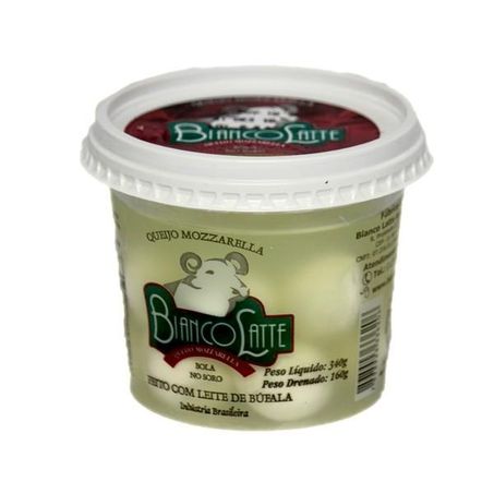 Queijo Mozzarela Bufala Bianco Latte 160g Pt Cereja No Soro