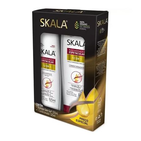 Kit Shampoo + Condicionador Skala Fios Renovados  Caixa com 2un - 650ml