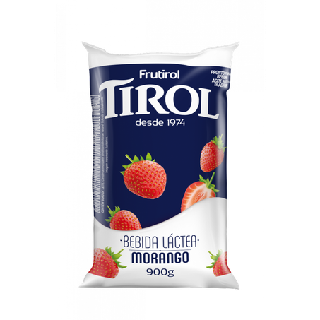 TIROL BEBIDA LACTEA SAQ MORANGO 900G