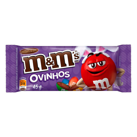 Chocolate MMs Ovinhos Leite Pacote 45G