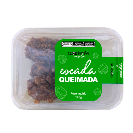 Cocada queimada casa de mãe 160g