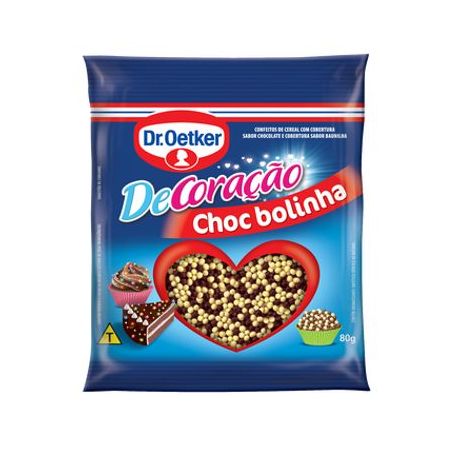Confeitos Dr Oetker Decoração Festa Choc Bolinha Embalagem 80G