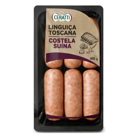 LINGUICA COSTELA SUINA CERATTI 400G
