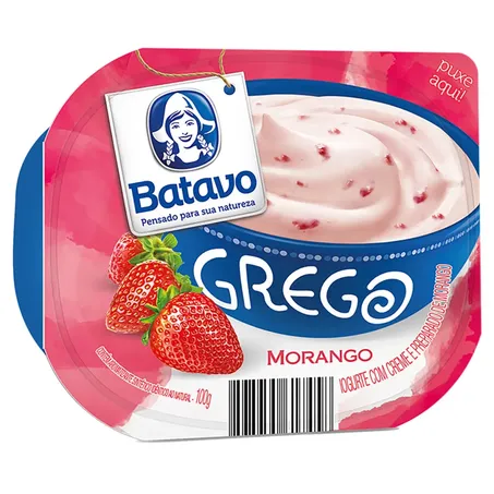 Iogurte Grego Batavo Morango 100g 
 