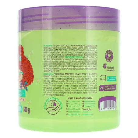 GELATINA CAPILAR INFANTIL KOLENE CACHINHOS COM GLITTER POTE 500G 360-10