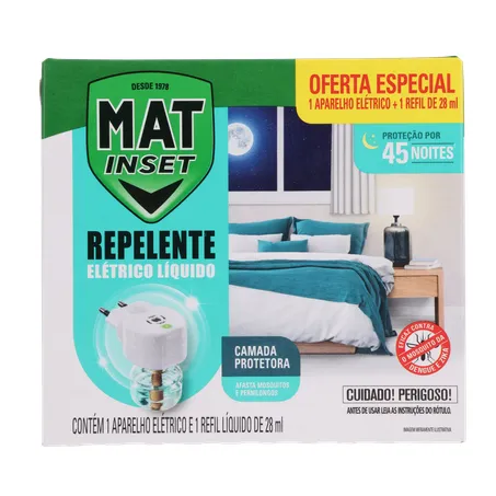 Aparelho eletrico mat inset liquido