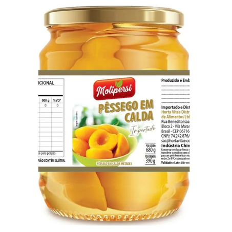 PESSEGO EM CALDA MOLIPERSI 390G