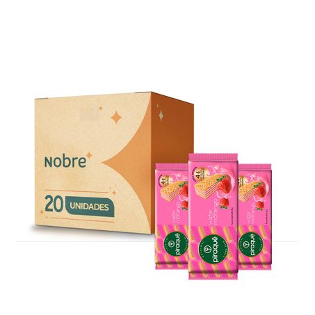 BISC.WAFER PIRAQUE 100G MORANGO CX 20.0