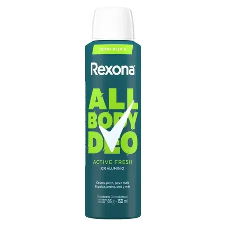 Desodorante Aero Rexona 150ml For Men All Body Active Fresh