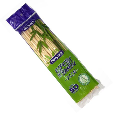 Espeto Bompack Bambu C/50un 
 