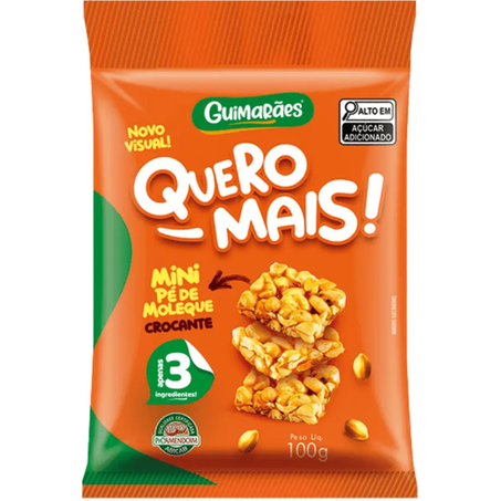 QUERO MAIS MINI PÉ MOLEQUE GUIMARÃES 100G
